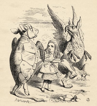 Alice mit dem Greif und der falschen Schildkröte, aus 